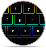 Rainbow keyboard