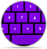 Purple keyboard