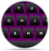 Neon keyboard