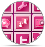 Pink icons